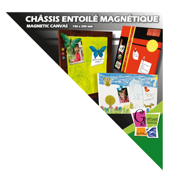 Châssis entoilé magnétique rectangulaire 15x20cm