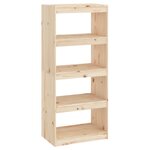 vidaXL Bibliothèque/Séparateur de pièce 60x30x135 5 cm Bois de pin