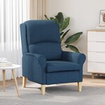 vidaXL Fauteuil bleu 52 cm en tissu