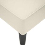 vidaXL Fauteuil long avec accoudoir droit crème velours