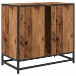 vidaXL Meuble de Lavabo de Salle de Bain Bois ancien 65 x 33 x 60 cm