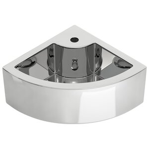 vidaXL Lavabo avec trop-plein 45x32x12 5 cm Céramique Argenté