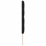 Tête de lit vidaXL Bouton capitonné Noir 200 cm Tissu