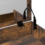 vidaXL Coiffeuse et tabouret chêne fumé 60x40x113 5 cm