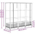 vidaXL Jardinière surélevée avec housse aspect rotin 120x40x123 cm