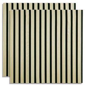 2 Panneaux muraux 60x60 bois crème acoustiques