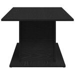 Table basse vidaXL en chêne noir 102x55 5x40 cm en bois d'ingénierie