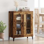 vidaXL Buffet Bois Ancien 69 5 x 34 x 90 cm Bois d'ingénierie et fer