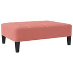Vidaxl canapé-lit à 2 places avec repose-pied rose velours