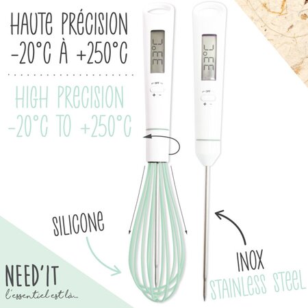 Fouet thermomètre-need'it (dont 0 02€ ht d'éco-participation)
