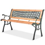 vidaXL Banc de jardin 122 cm Bois