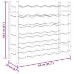 vidaXL Casier à bouteilles pour 36 bouteilles Noir Fer