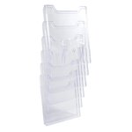 Trieur Mural Modulable Vertical 6 Compartiments A4 - Cristal - Exacompta