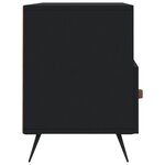 vidaXL Meuble TV noir 102x36x50 cm bois d'ingénierie