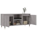 vidaXL Meuble TV sonoma gris 104x35x50 cm bois d'ingénierie