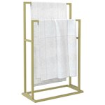 vidaXL Porte-serviettes sur pied Doré 48x24x78 5 cm Fer