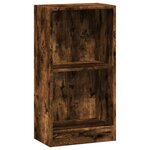 vidaXL Bibliothèque chêne fumé 40x24x76 cm bois d'ingénierie