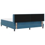 vidaXL Lit à ressorts avec matelas noir 100x200 cm en velours
