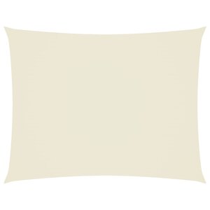 vidaXL Voile de parasol Tissu Oxford rectangulaire 4x6 m crème