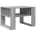 vidaXL Table basse Gris Sonoma 66 x 49 5 x 45 cm Bois d'ingénierie