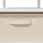 vidaXL Table basse Blanc 77 x 55 x 42 cm Bois d'ingénierie