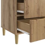 vidaXL Cabinet de chevet Chêne artisanal 43 x 41 x 66 5 cm