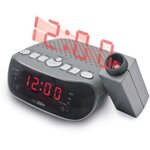 CALIBER HCG201 Radio réveil FM projecteur double alarme - Gris