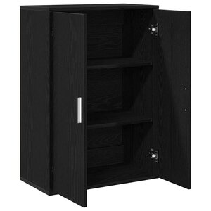 vidaXL Buffet Chêne Noir 60x31x84 cm Bois de Placage