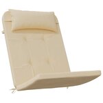vidaXL Coussins de chaise adirondack lot de 2 beige tissu oxford