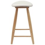 vidaXL Chaises de salle à manger 2 Pièces Naturel 46 x 37 x 63 cm