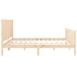 vidaXL Cadre de lit sans matelas 200x200 cm bois massif de pin