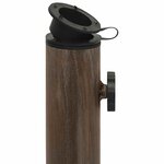 vidaXL Socle de parasol Bronze 44x44x31 cm Fonte