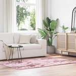 vidaXL Tapis Shaggy à poils longs NAVARRA rose poudré 130x200 cm