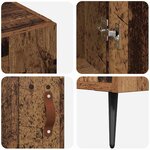 vidaXL Buffet Bois ancien 89 5 x 34 x 80 cm Bois d'ingénierie