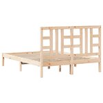 vidaXL Cadre de lit sans matelas 140x190 cm bois massif
