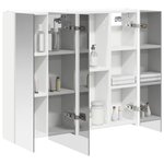 vidaXL Armoire Miroir de Salle de Bain Blanc 83 5 x 15 5 x 70 cm