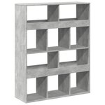 vidaXL Bibliothèque gris béton 100x33x125 5 cm bois d'ingénierie