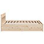 vidaXL Cadre de lit sans matelas 200x200 cm bois massif de pin