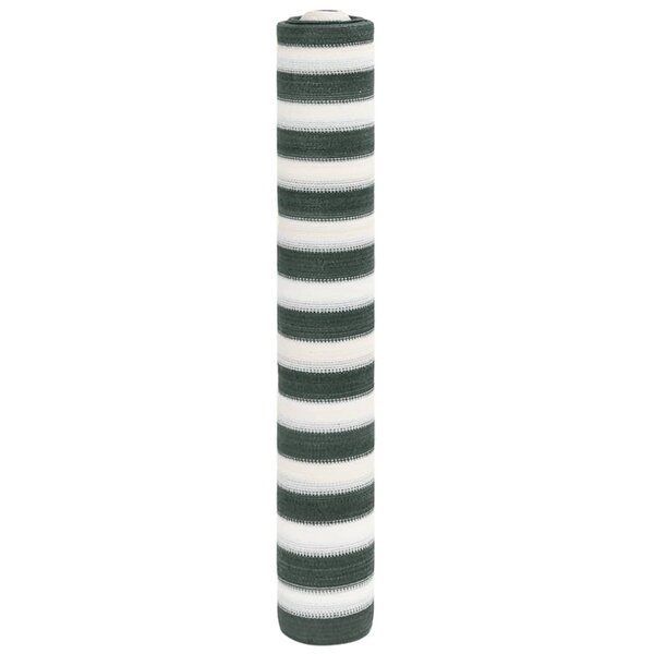 vidaXL Filet brise-vue vert et blanc 1x25 m PEHD 75 g/m²