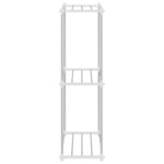 vidaXL Étagère de rangement blanc 43 x 27 x 90 cm Aluminium