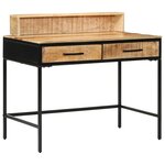 vidaXL Table console avec tiroir Marron 100 x 55 x 89.5 cm