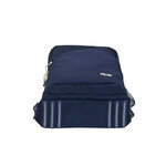 Sac à dos scolaire Milan Serie 1918 25L - 3 poches avant + 2 poches latérales - Poignées réglables et rembourrées - Taille 46 5x30x17cm - Couleur Bleu foncé
