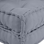 Pouf Modulable vidaXL Gris 70x70x54 en Tissu