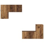 vidaXL Ensemble meuble TV 4 Pièces Bois ancien 60 x 30 x 30 cm
