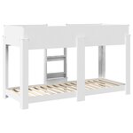 vidaXL Lit Superposé pour Enfants Blanc 75 x 190 cm Bois d'ingénierie