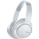 Sony wh-ch700nw - casque arceau bluetooth a réduction de bruit - 35 heures d'autonomie - 94db/mw - blanc