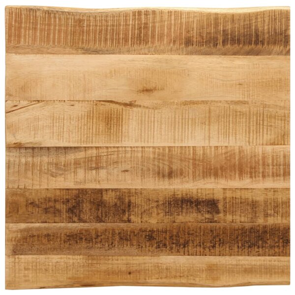 vidaXL Dessus de table bord vivant 80x80x2 5 cm bois de manguier brut