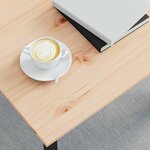 vidaXL Table basse Naturel 40 x 40 x 36 cm Bois de pin massif