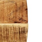 vidaXL Table à manger Bois de manguier brut massif et acier 120x77 cm