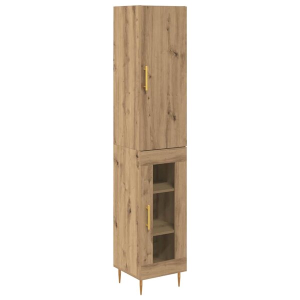 vidaXL Haut Armoire 2 Pièces Chêne artisanal Bois d'ingénierie